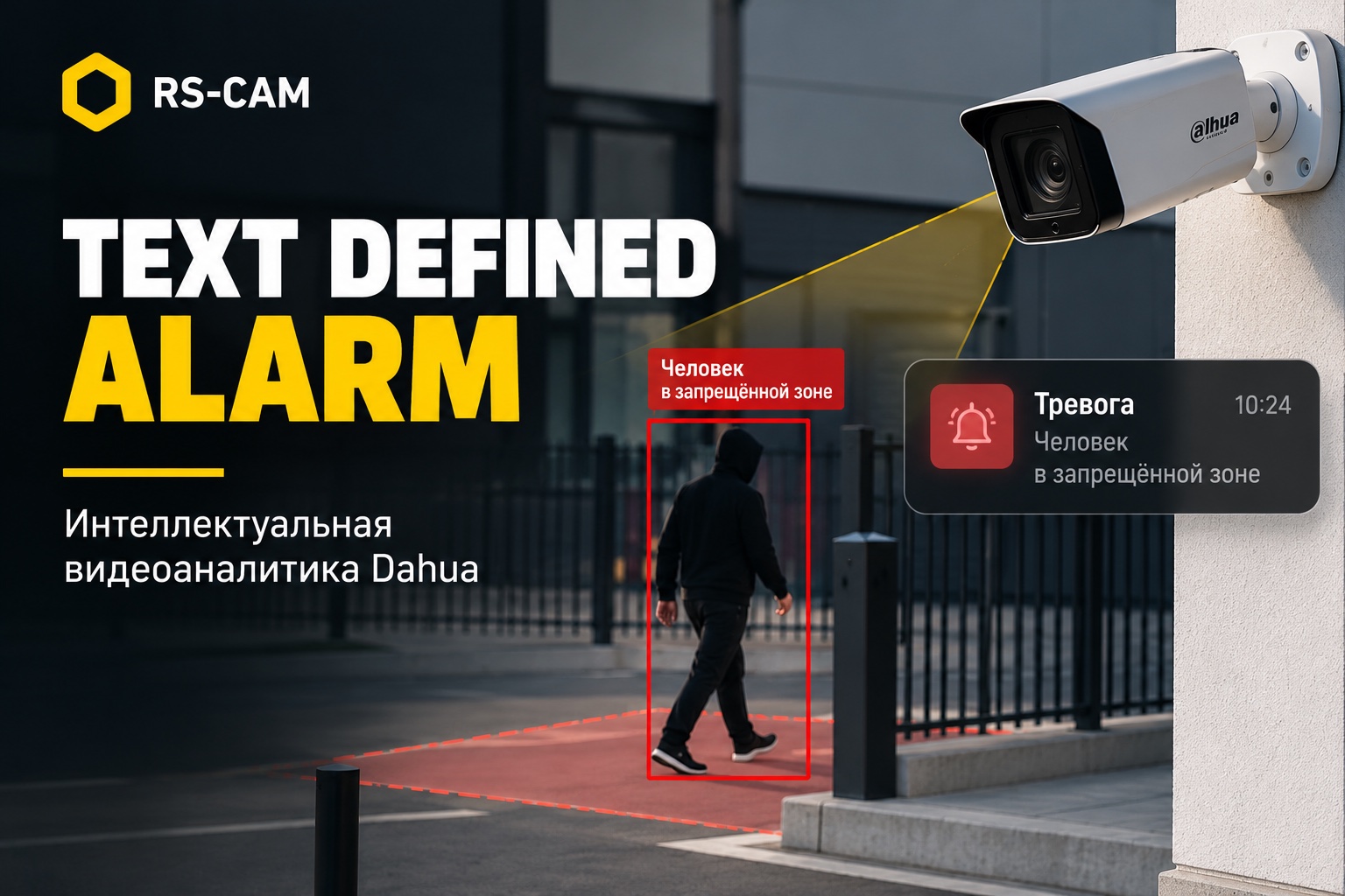 Интеллектуальная видеоаналитика, которую настраивают словами: что такое Text-Defined Alarm от Dahua Интеллектуальная видеоаналитика, которую настраивают словами: что такое Text-Defined Alarm от Dahua