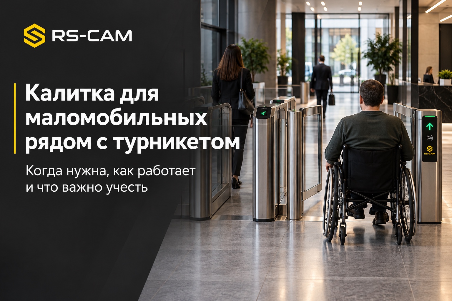 Проход для маломобильных рядом с турникетом: что требуют нормы и как это собрать