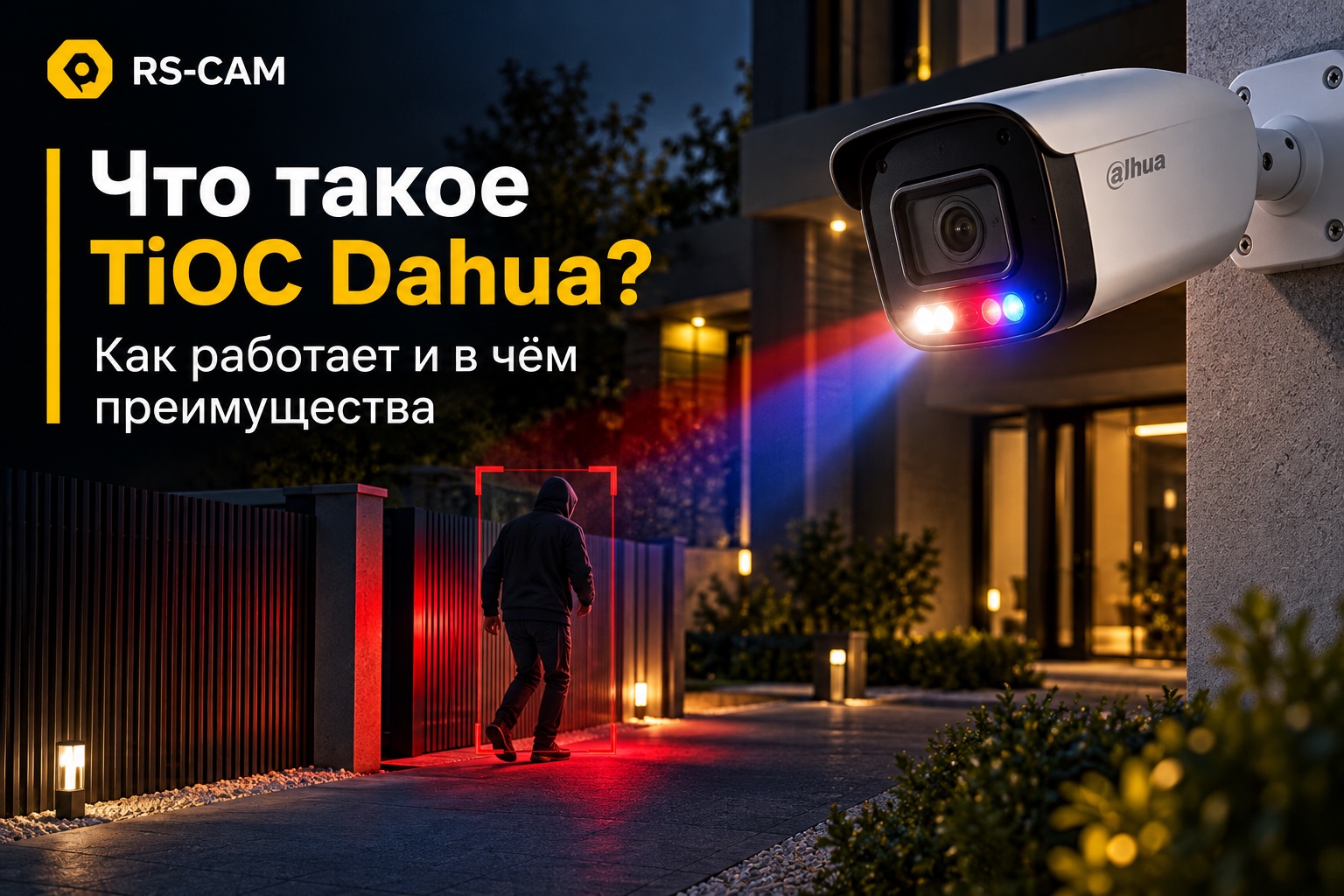 Что такое TiOC от Dahua: камера «три в одном» с сиреной, подсветкой и ИИ Что такое TiOC от Dahua: камера «три в одном» с сиреной, подсветкой и ИИ