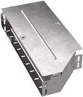 Переходник левый для лотка с крышкой Промрукав Стандарт 500х400х80