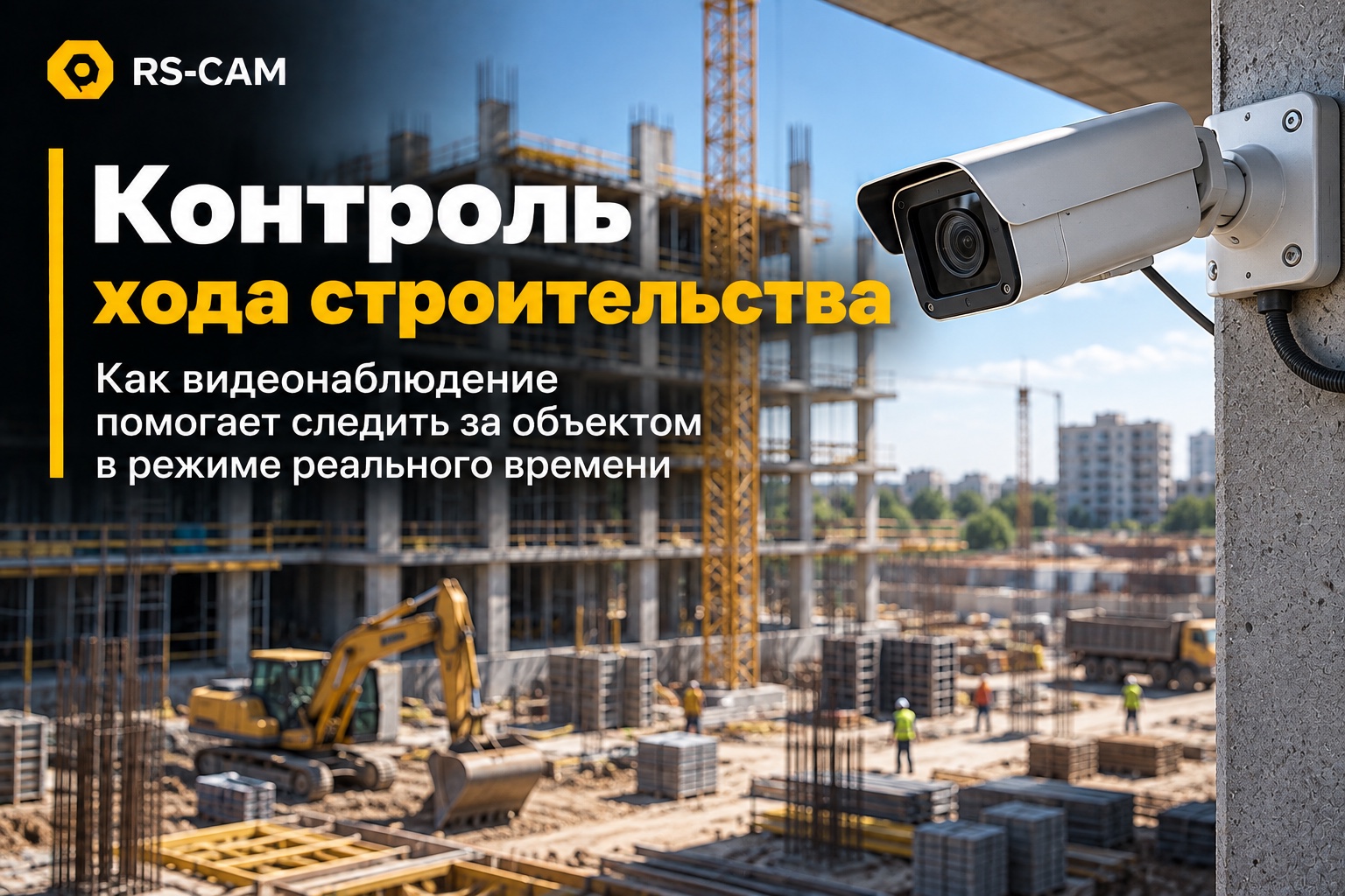 Таймлапс строительства и видеоконтроль хода работ: ракурс, архив и доступ заказчику