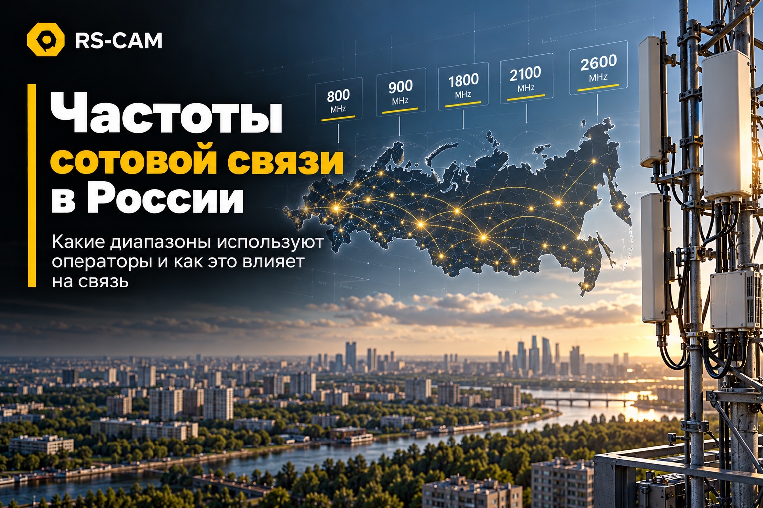 Частоты сотовой связи в России: какие диапазоны используют GSM, 3G и 4G и почему это важно на объекте Частоты сотовой связи в России: какие диапазоны используют GSM, 3G и 4G и почему это важно на объекте