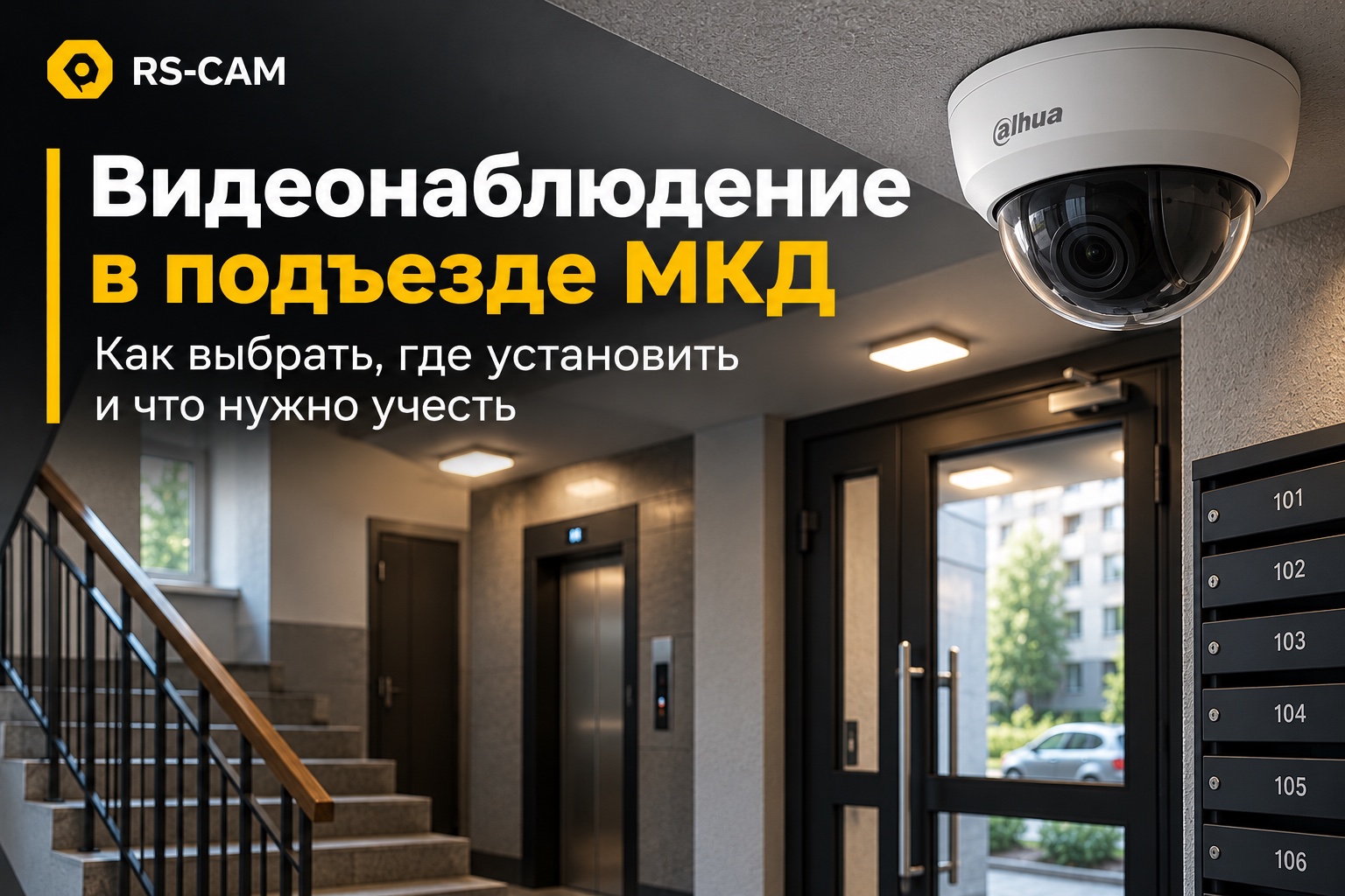 Видеонаблюдение в подъезде и МКД: как организовать его управляющей компании и ТСЖ
