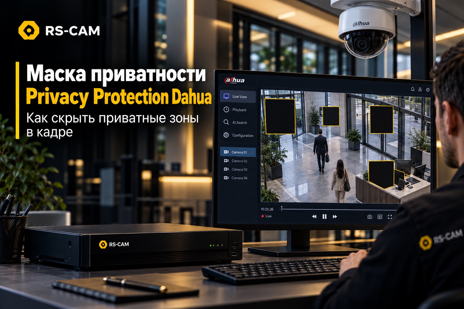 Маска приватности в видеонаблюдении: как камера сама скрывает лица — Privacy Protection+ от Dahua Маска приватности в видеонаблюдении: как камера сама скрывает лица — Privacy Protection+ от Dahua