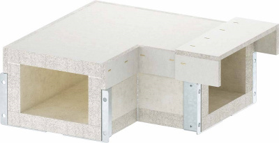 Угол внутренний 90° кабель-канала огнезащитный OBO Pyroline® ConS09 BSKH-FB091016 240x175/160x105мм