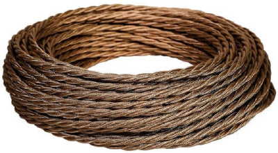 Ретро провод витой TV+Internet Greenel МезонинЪ бронза (45м)