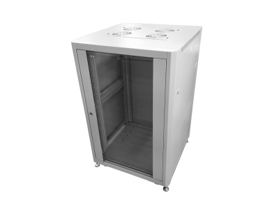 Шкаф напольный 19″ Netko Optima 18U (600х600х957) серый, разобранный