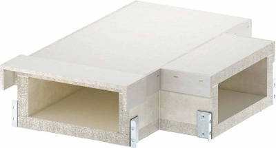 Тройник кабель-канала огнезащитный OBO Pyroline® ConS09 BSKH-FT091026 340x175/260x105мм