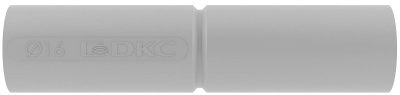 Муфта труба-труба с ограничителем ПВХ DKC Express Д=16 IP40 серый