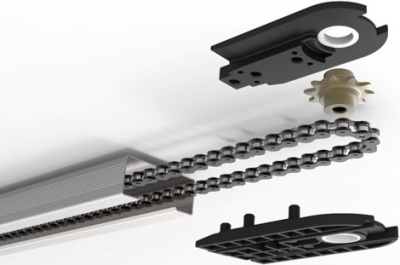 Рейка приводная с цепью до 2.4 м Alutech LGR-3300C