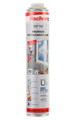 Пена монтажная Fischer PUP 750, 750мл, летняя, полиуретан
