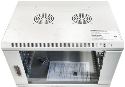 Шкаф настенный 19″ Netko WMA 6U (600х450х370) серый, разобранный