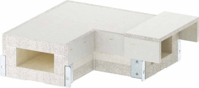 Угол внутренний 90° кабель-канала огнезащитный OBO Pyroline® ConS09 BSKH-FB090511 190x120/110x50мм