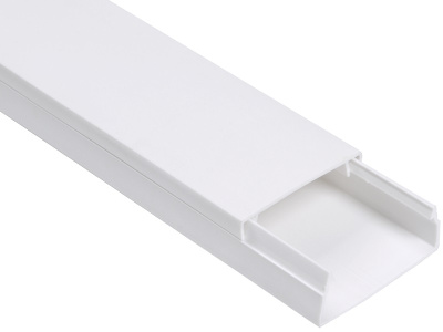 Кабель-канал IEK Элекор 40x16мм (2000мм) с перегородкой белый (уп. 30м.)