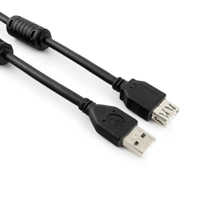 Удлинитель USB Cablexpert CCP-USB2-AMAF-10 3м, черный