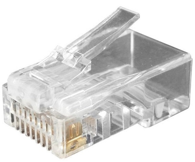 Разъем RJ-45 8P8C под витую пару категория 6 универсальный 100 шт