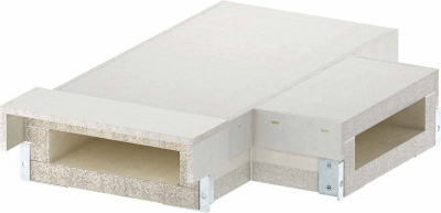 Тройник кабель-канала огнезащитный OBO Pyroline® ConS09 BSKH-FT090521 290x120/210x50мм