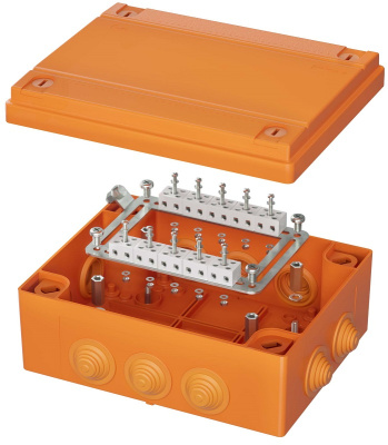 Коробка огнестойкая DKC Vulcan 240x190x90мм 20x4мм IP55 оранжевый