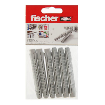 Дюбель Fischer SX 10X80 для полнотелых материалов (6 шт). пакет