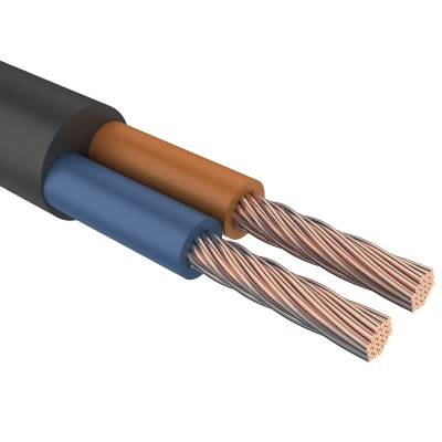 Кабель силовой ПВС 2x2,5 ГОСТ черный