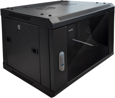 Шкаф настенный 19″ Netko WMA 15U (600х600х768) черный, разборный