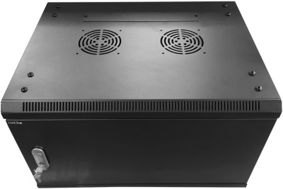 Шкаф настенный 19″ Netko WMA 6U (600х450х370) черный, разобранный