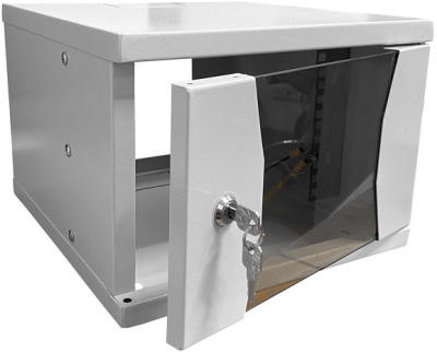 Шкаф настенный 10″ Netko COMPACT 4U (315х325х225) серый, собранный