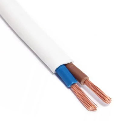 Кабель силовой ШВВП 2x0,5 ГОСТ белый
