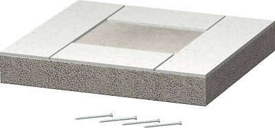 Заглушка кабель-канала огнезащитная OBO Pyroline® ConS09 BSKH-E091016 240x175/160x105мм