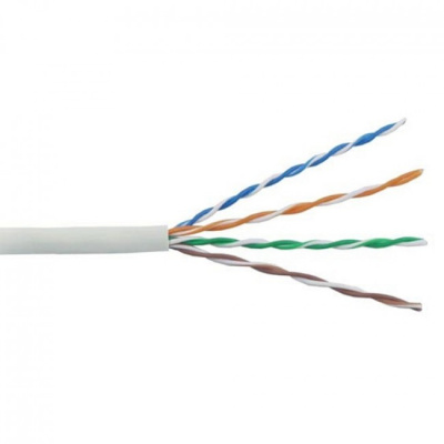 Кабель витая пара Qtech UTP 4x2x0,51 (24AWG) CAT5e LSZH (305м)