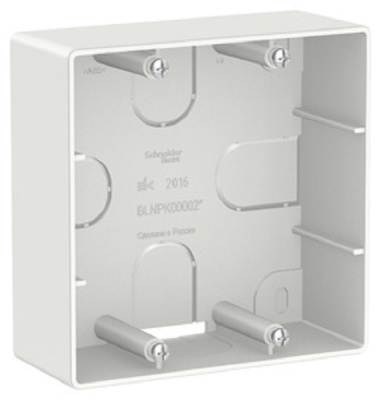 Коробка для силовых розеток Systeme Electric Blanca белая