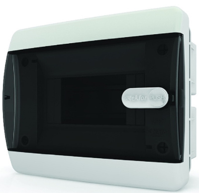 Бокс пластиковый Tekfor ЩРВ-П-6 CVK 40-06-1 (150х182х102мм) IP41 прозрачная дверца