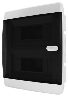 Бокс пластиковый Tekfor ЩРВ-П-18 CVK 40-18-1 (290х236х102мм) IP41 прозрачная дверца