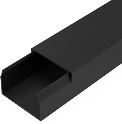 Кабель-канал Промрукав 40x25мм (2000мм) черный (уп. 24м.)
