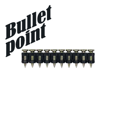 Гвозди для монтажного пистолета 3,05x19 мм, EG bullet point 1000 шт. TOUA