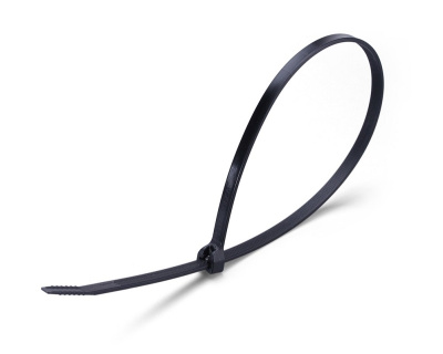 Стяжки нейлоновые Fortisflex КСЗ 3x100 (ч) (100шт.) с зубом из нержавеющей стали