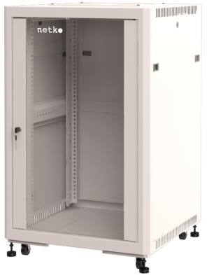 Шкаф напольный 19″ Netko Optima 15U (600х800х822) серый, разобранный