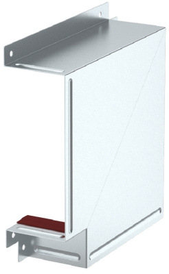 Крышка плоского угла кабель-канала огнезащитная OBO Pyroline® Rapid BSKM-FW1025 250x100мм