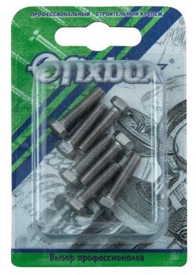 Болт нержавеющий Fixbox DIN 933 М  5x16 (8шт)