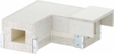 Угол внутренний 90° кабель-канала огнезащитный OBO Pyroline® ConS09 BSKH-FB090506 140x120/60x50мм
