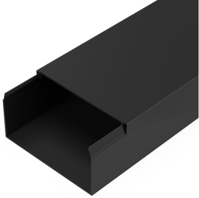 Кабель-канал Промрукав 80x40мм (2000мм) черный (уп. 12м.)