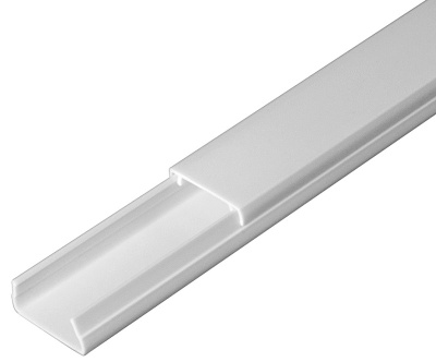Кабель-канал Промрукав 20x10мм (2000мм) белый (уп. 180м.)